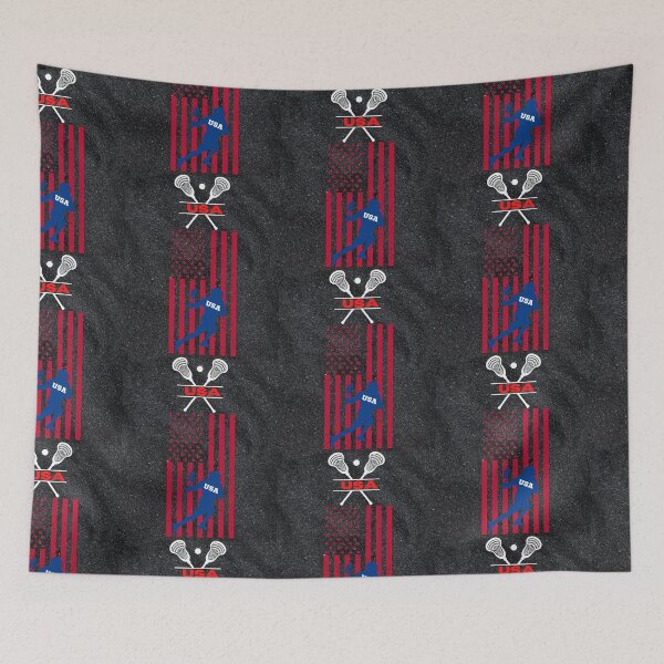 Item preview, Lacrosse Usa American Flag designed and sold by WoodburyLake.