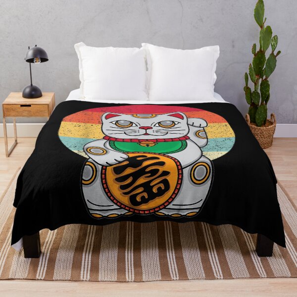 Item preview, Japanese Lucky Cat Maneki Neko Kawaii Koban Feng Shui Gift T-Shirt designed and sold by tinhpham.