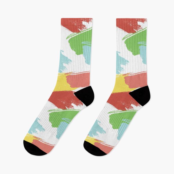 Item preview, Green, Blue, Yellow and pink abstract splashes designed and sold by BilberryCreate.