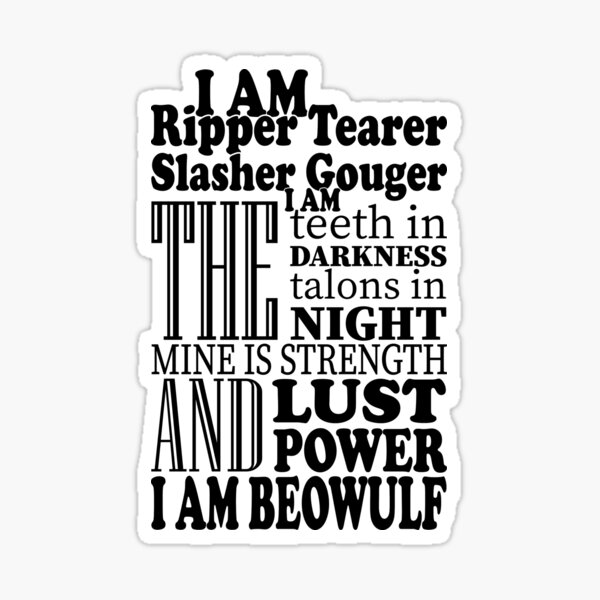Item preview, I AM BEOWULF designed and sold by ThreadsByCampion.