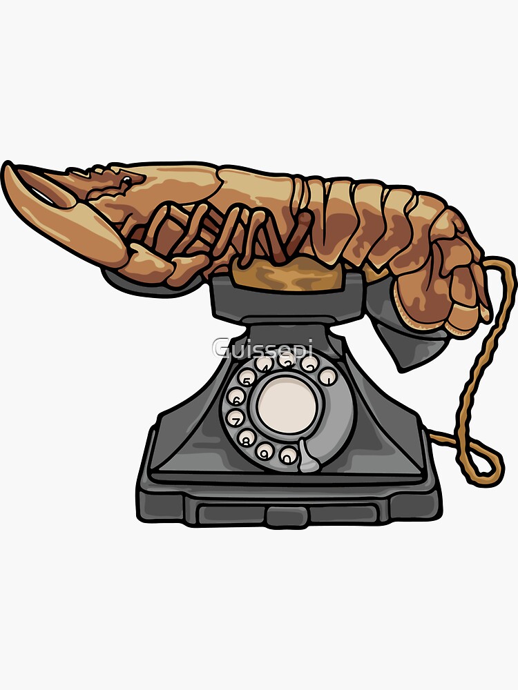 "Lobster Phone" Sticker for Sale by Guissepi Redbubble