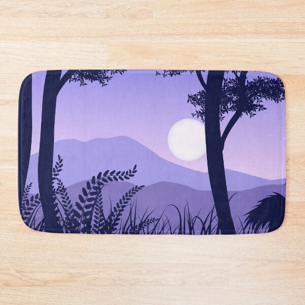 Item preview, Sunset Forest Landscape With Mountain Background designed and sold by JTS STORE.
