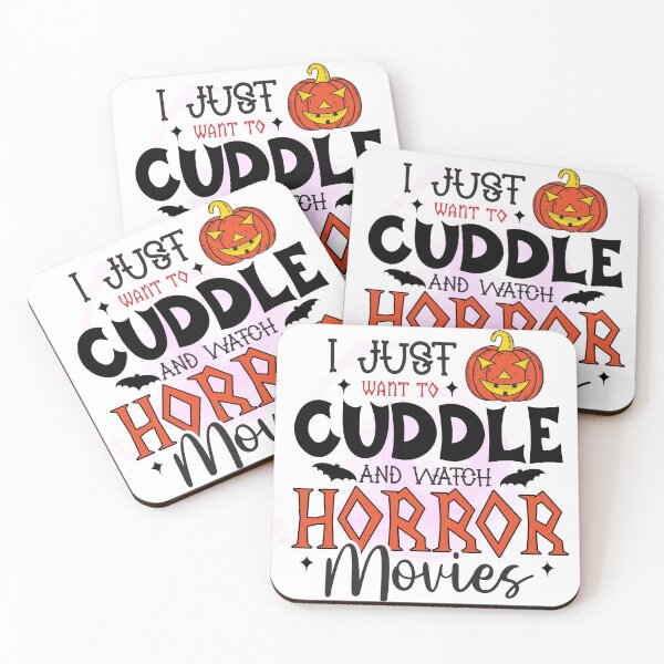 Item preview, I Just Want to Cuddle and Watch Horror Movies designed and sold by Jandsgraphics.
