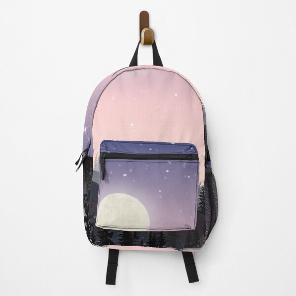 Item preview, Starry Night With Mountain And Pine Tree Landscape designed and sold by JTS STORE.