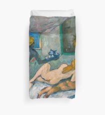 1875 - Paul Cezanne - Afternoon in Naples Duvet Cover