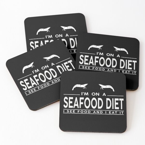 Item preview, I'm On a Seafood Diet I See Food and I Eat It designed and sold by Docartdesign.