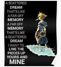 Kingdom Hearts Dream Quote Poster