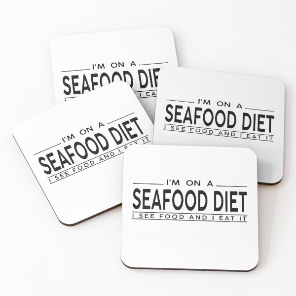 Item preview, I'm On a Seafood Diet I See Food and I Eat It designed and sold by Docartdesign.