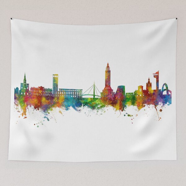 Aperçu de l'œuvre Le Havre France Skyline créée et vendue par ArtPrints.