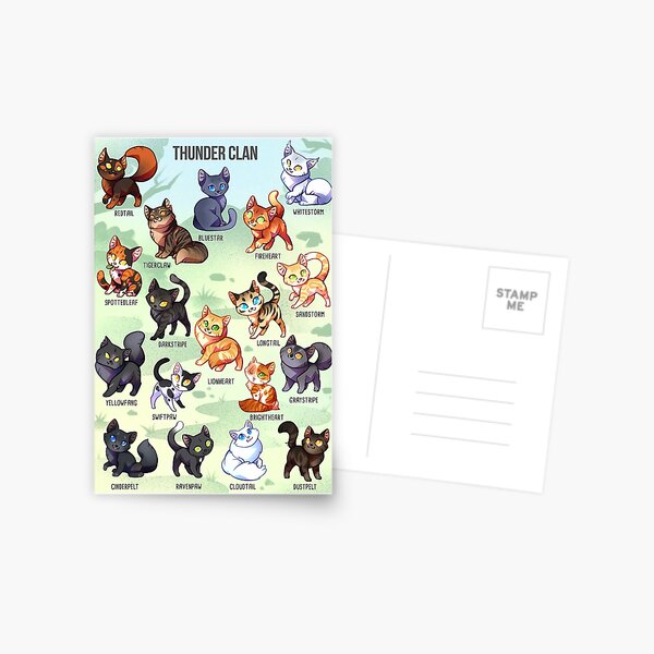 Warrior Cats Sticker Sheet - Thunder Clan 2 – Shinepaw Design