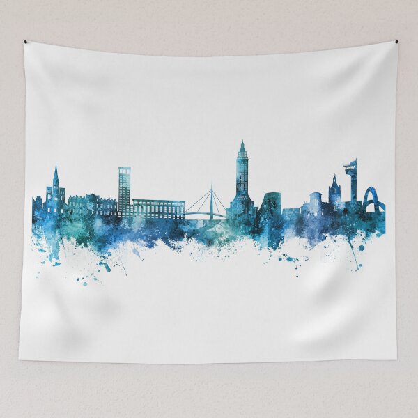 Aperçu de l'œuvre Skyline du Havre en France créée et vendue par ArtPrints.