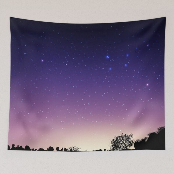 Item preview, Dark Blue Night Sky Countryside designed and sold by JTS STORE.