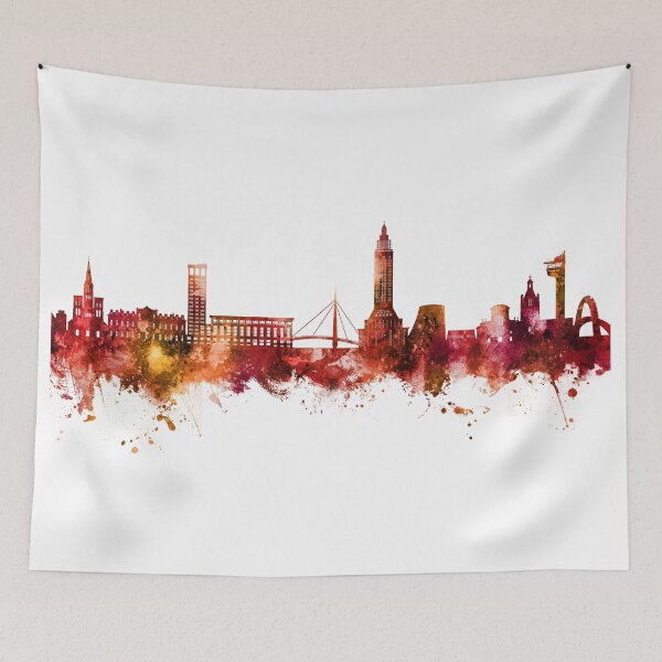 Aperçu de l'œuvre Le Havre France Skyline créée et vendue par ArtPrints.