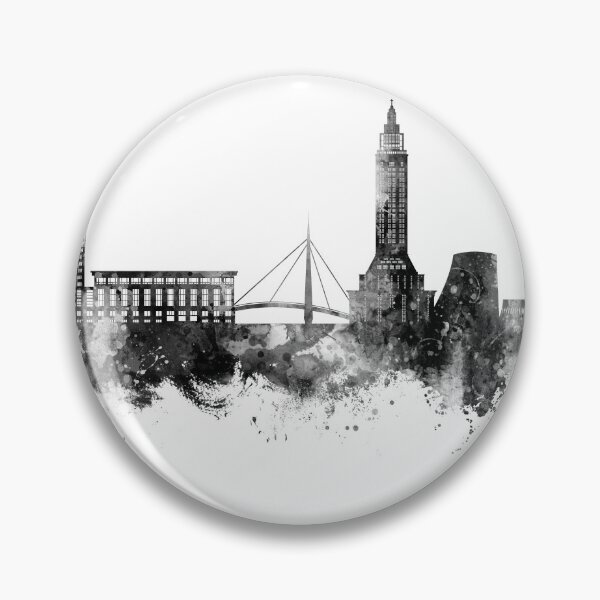 Item preview, Le Havre France Skyline designed and sold by ArtPrints.