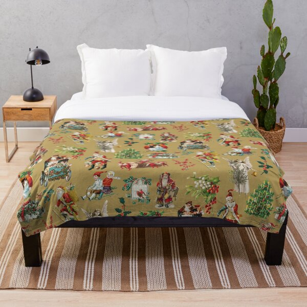 Item preview, Vintage Retro Christmas Holiday Gold Pattern designed and sold by theimagezone.