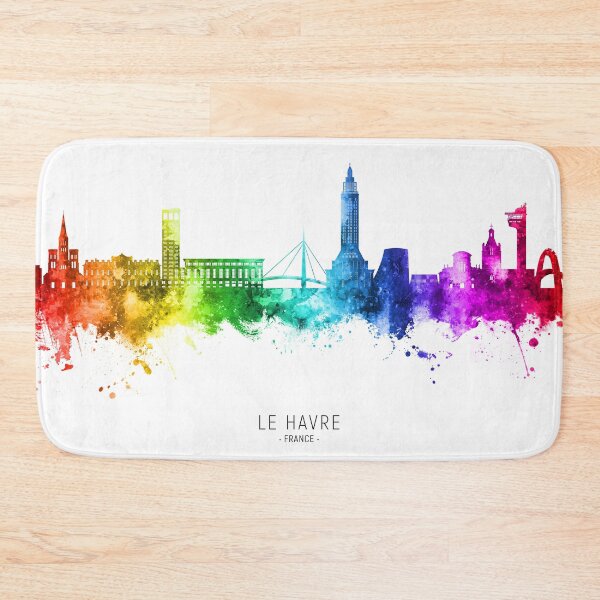Item preview, Le Havre France Skyline designed and sold by ArtPrints.