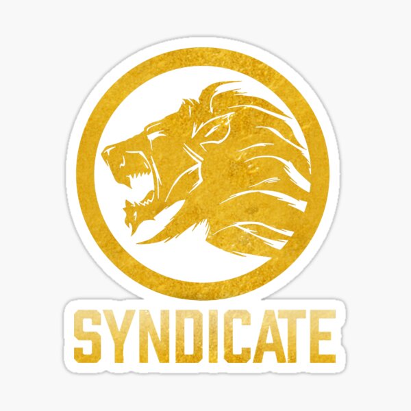 Sindicar león Pegatina