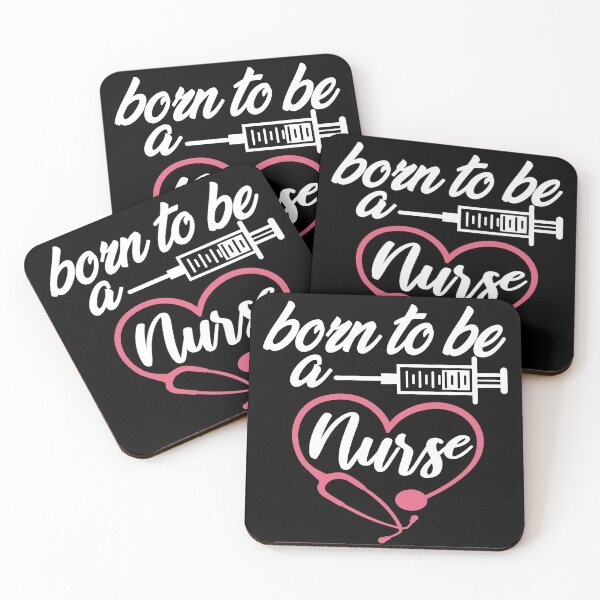 Item preview,  born to be a nurse funny saying for nurses for sister for mom for friend pink  designed and sold by mydreamcatcher.