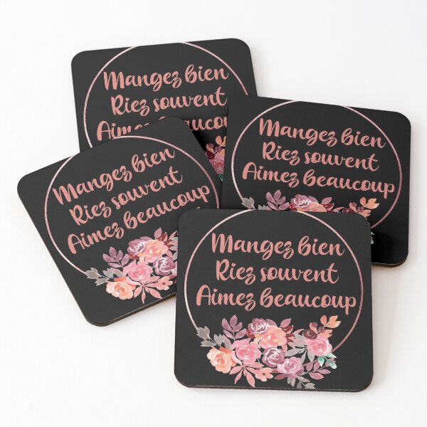 Item preview, Mangez Bien Riez Souvent Aimez Beaucoup - French designed and sold by TravelScientist.