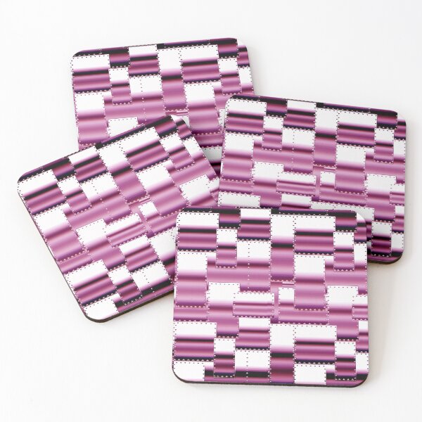 Item preview, Pink Pattern Shiny Riveted Sheet Metal designed and sold by antarte99.