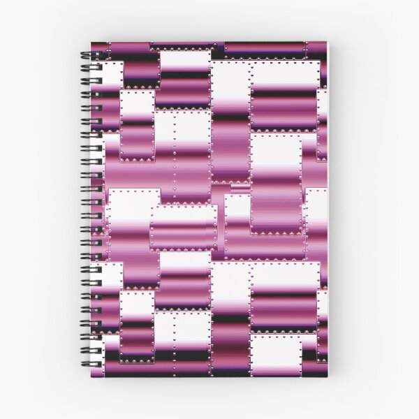 Item preview, Pink Pattern Shiny Riveted Sheet Metal designed and sold by antarte99.