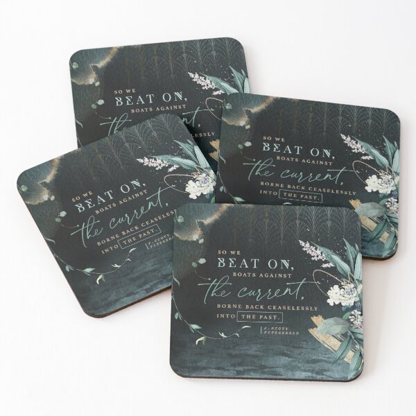 Item preview, So we beat on - The Great Gatsby designed and sold by Stella Bookish Art.