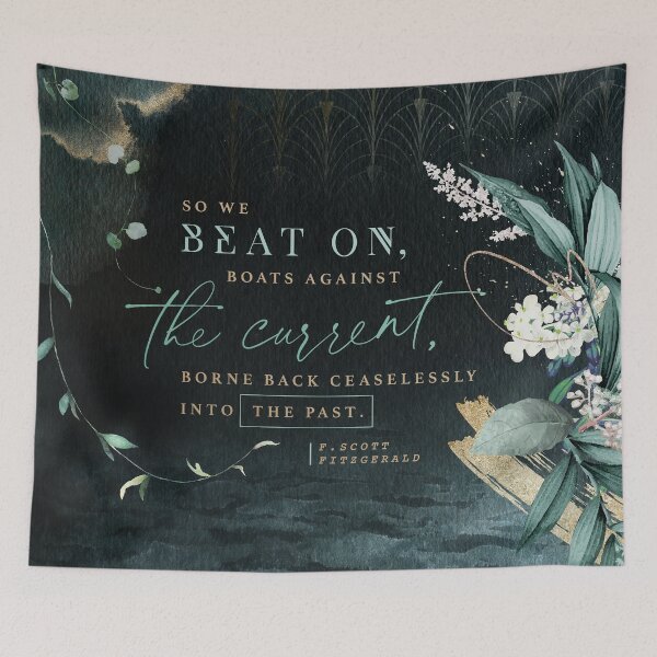 Item preview, So we beat on - The Great Gatsby designed and sold by Stella Bookish Art.