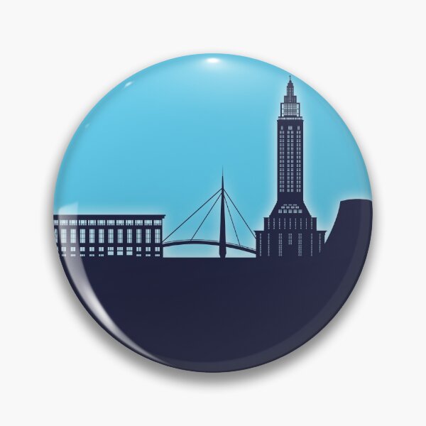 Item preview, Le Havre France Skyline designed and sold by ArtPrints.
