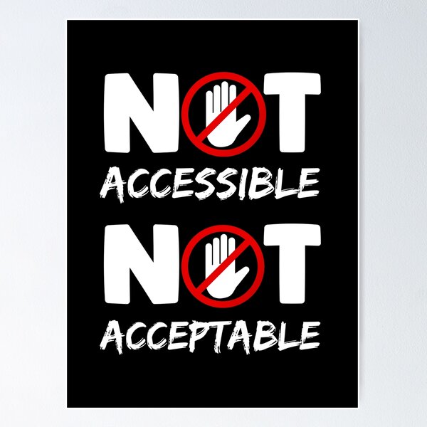 Item preview, Not accessible Not acceptable designed and sold by FatCatProds.