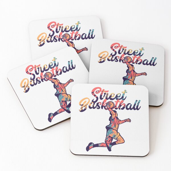 Item preview,  Vector Illustration Street Basketball with Man Doing Slam Dunk designed and sold by Peekonet.