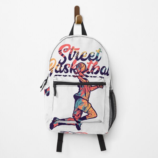 Item preview, Vector Illustration Street Basketball with Man Doing Slam Dunk designed and sold by Peekonet.