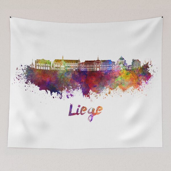 Item preview, Liege skyline in watercolor designed and sold by paulrommer.