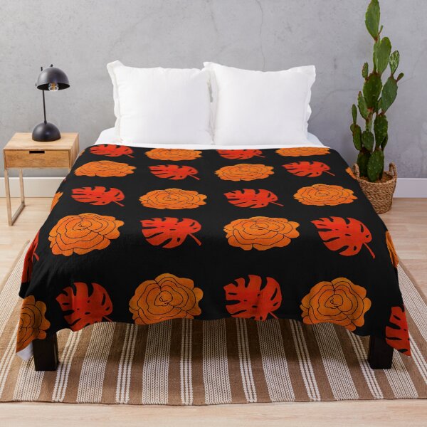 Item preview, Red Leaves & Orange Roses Pattern designed and sold by rainestore.