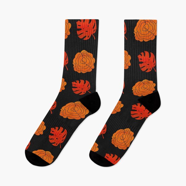 Item preview, Red Leaves & Orange Roses Pattern designed and sold by rainestore.