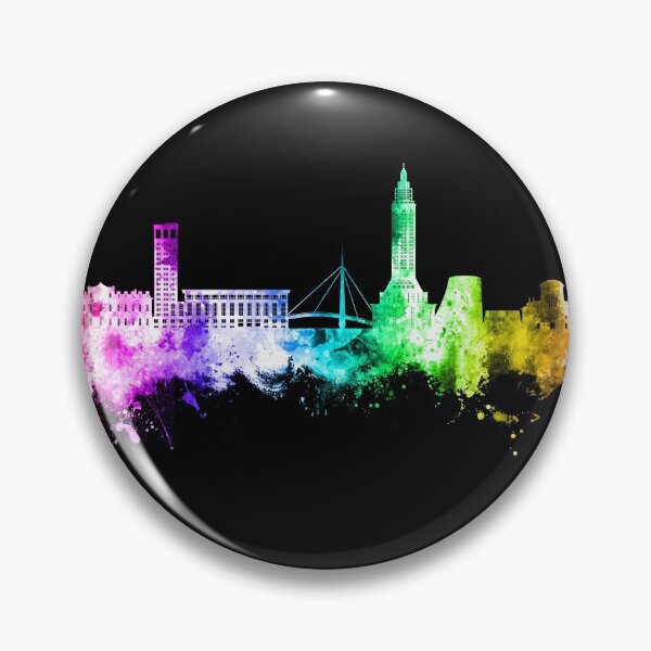 Item preview, Le Havre France Skyline designed and sold by ArtPrints.