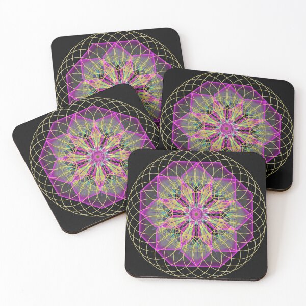 Item preview, Rainbow Flower Geometric Torus designed and sold by BelAnnGrey.