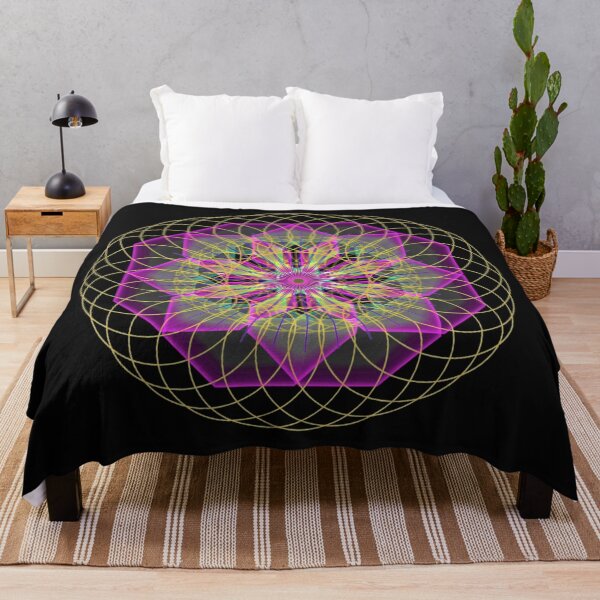 Item preview, Rainbow Flower Geometric Torus designed and sold by BelAnnGrey.