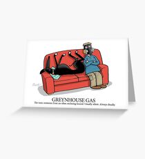 Greyhound Glossary: Greynhouse Gas Greeting Card