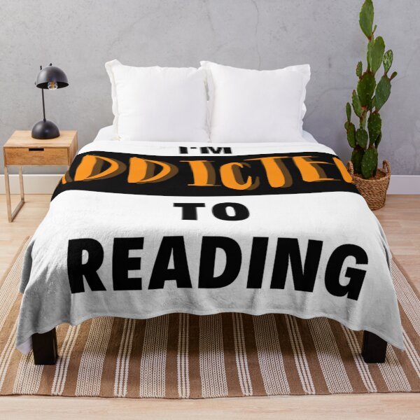 Item preview, IM ADDICTED TO READING Fancy Cool Quote designed and sold by Anmol Arts.