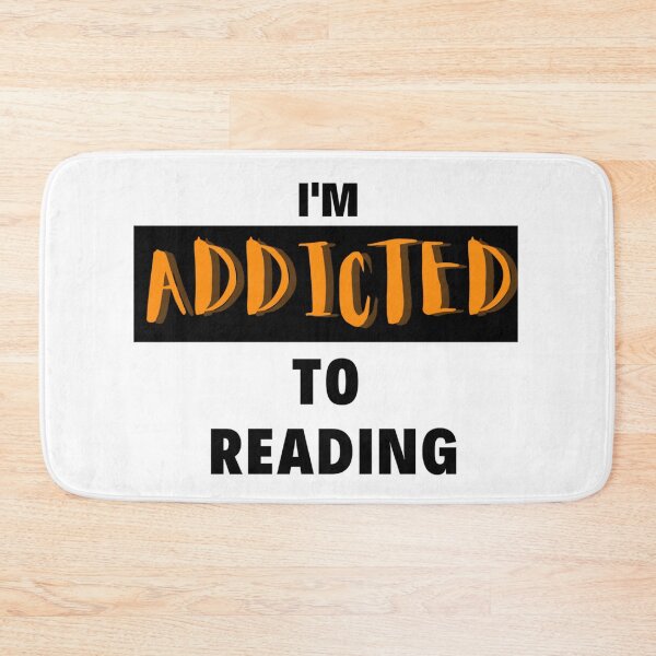 Item preview, IM ADDICTED TO READING Fancy Cool Quote designed and sold by Anmol Arts.
