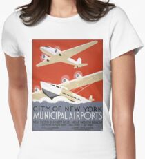 Camiseta entallada para mujer TIR- Carteles vintage - Puerto de Nueva York - 3g04242u