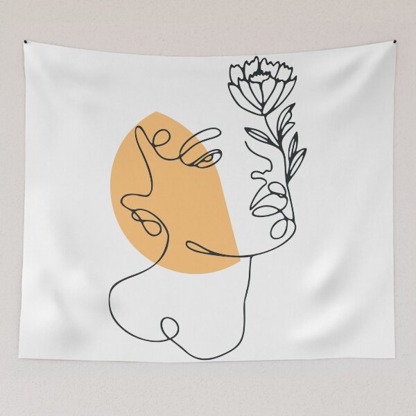Item preview, Pretty lady sketch with flower designed and sold by Almusawwir.