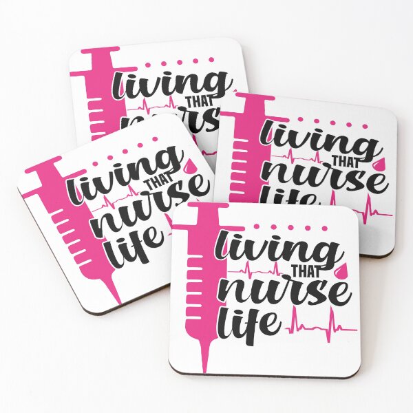 Item preview, living that nurse life funny saying for nurses for sister for mom for friend pink designed and sold by mydreamcatcher.