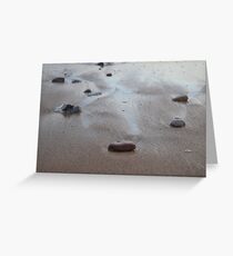 Stones in the sand 2 Greeting Card