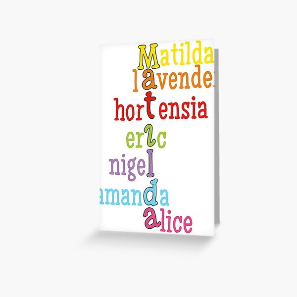MATILDA Tarjetas de felicitación