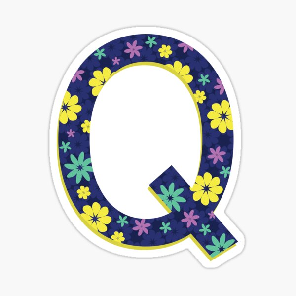 Item preview, Flower Letter Q designed and sold by Winterrr.