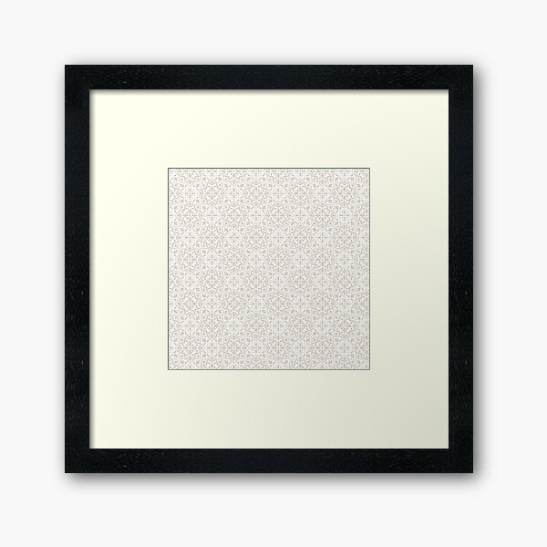 Morrocan Tile Pattern - Morrocan Style Seamless Pattern Framed Art Print