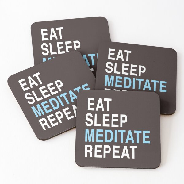 Item preview, Eat Sleep Meditate Repeat designed and sold by AnveeBubbles.
