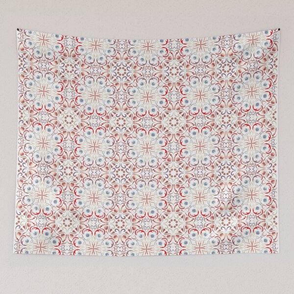 Item preview, Morrocan Tile Pattern - Morrocan Style Seamless Pattern ( Red and White ) designed and sold by ShawnDzign.