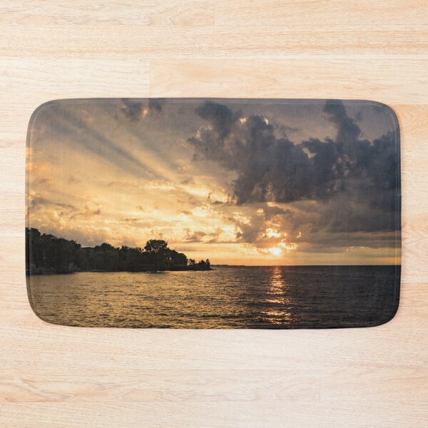 Item preview, Rough Sunrise - Golden God Rays and Purple Clouds designed and sold by Georgia Mizuleva.